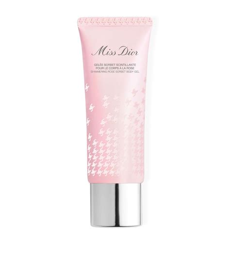 miss dior body gel.